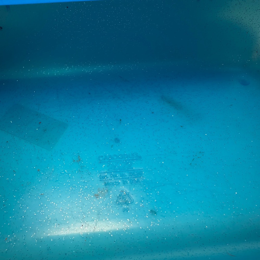 Vintage Caboodles Blue‎ Glitter Makeup Organizer Case Mirror Made in USA* - Picture 12 of 12
